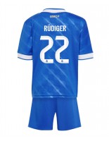 Real Madrid Antonio Rudiger #22 Kolmaspaita Lasten 2025-26 Lyhythihainen (+ shortsit)